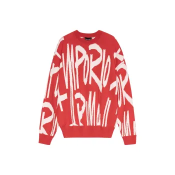 EMPORIO ARMANI Cashmere Sweaters Men Red