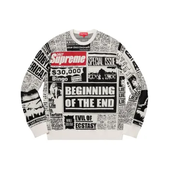Supreme Newsprint Sweater