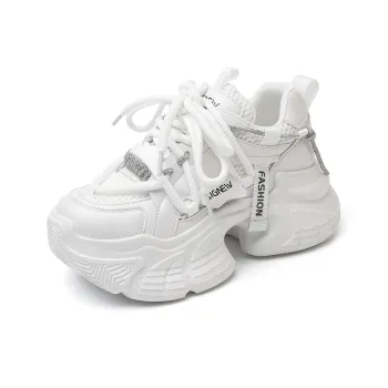 Cigna Abrasion Resistant Low Top Chunky Sneakers Women's Pearl White