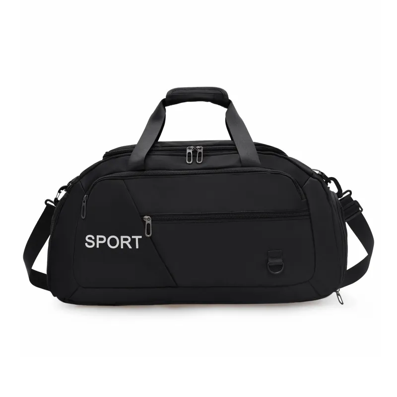 OUZIHUANG Nylon Travel Bag Unisex Black/Green/Pink/Blue/Gray-0
