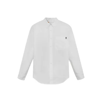 Timberland Shirt Men's White Yarn Dyed Woven Fabric