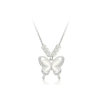 Yagu Glass Cat Eye Necklaces Women's