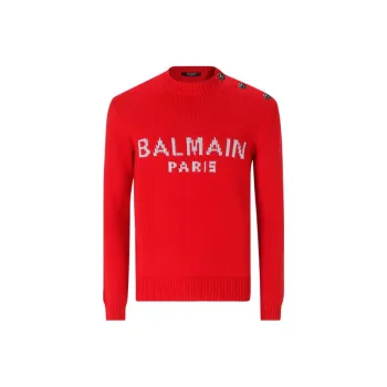 BALMAIN Sweaters Men Red