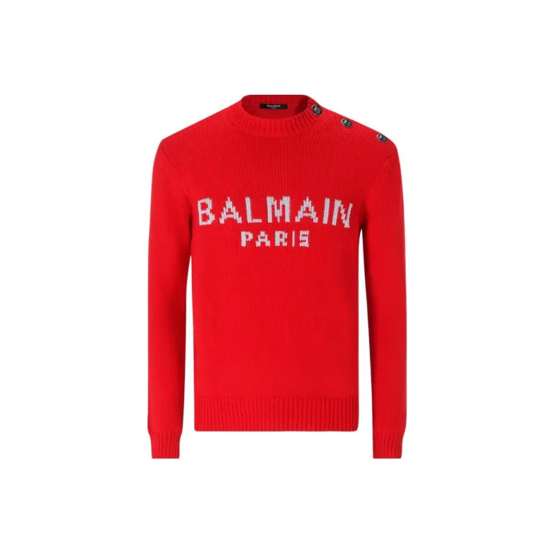 BALMAIN Sweaters Men Red-0