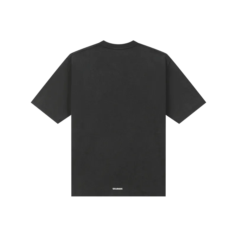 THE SALVAGES FASHION CLUB T Shirt Unisex Washed Black-1