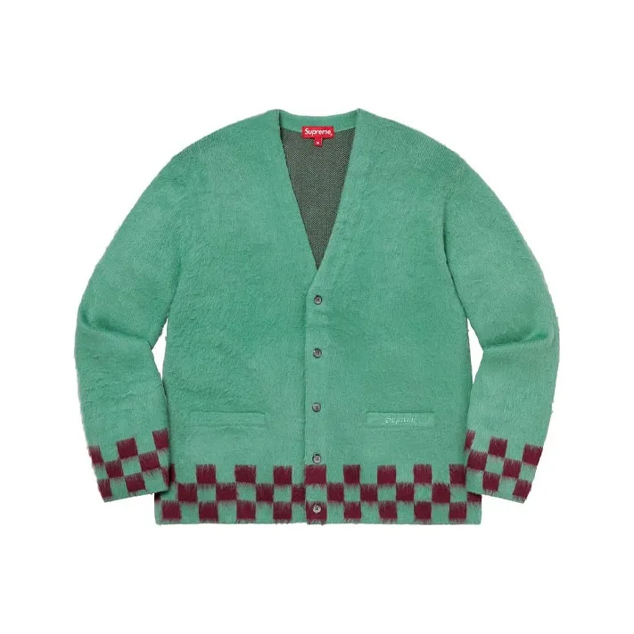 Supreme Brushed Checkerboard Cardigan-2
