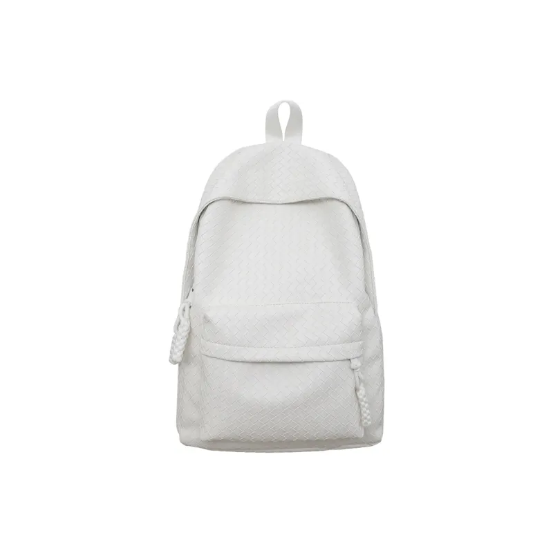 Single Warehouse PU Backpack Regular Unisex Black/Brown/Gray/White-0