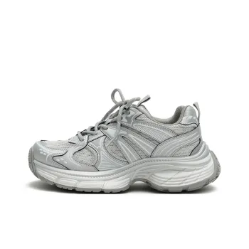 MASOOMAKE Breathable Lightweight Height Increasing Low Top Chunky Sneakers Women's