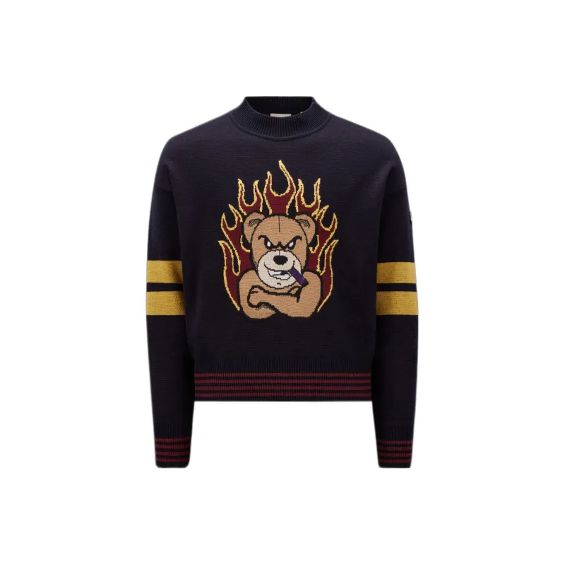 Palm Angels X Moncler 8 Moncler Tricot Crewneck-0