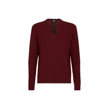 FENDI Sweaters Men Burgundy