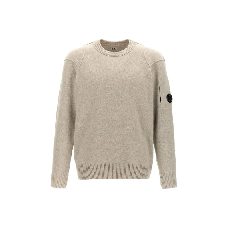 C.P.Company Lens Detailed Crewneck Jumper-0