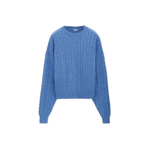 LOEWE FW24 Sweater Men Multicolor Blue