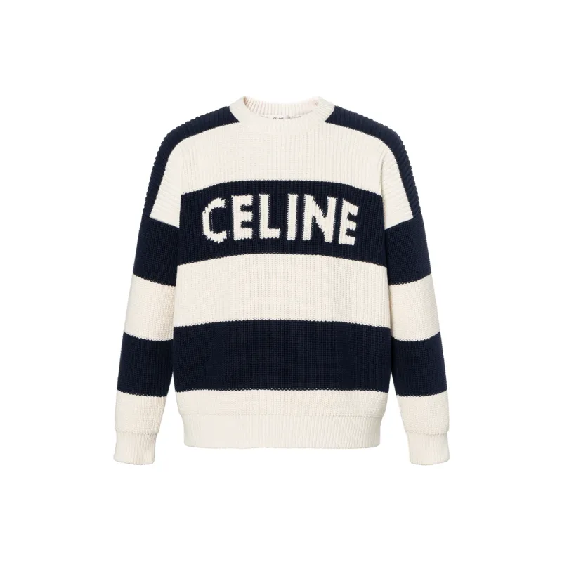 CELINE Stripe Wool Sweater-0