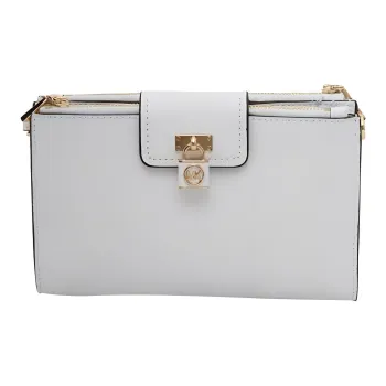 MICHAEL KORS MK Ruby Saffiano Leather Shoulder Bag Crossbody Bag Small Size Women's White