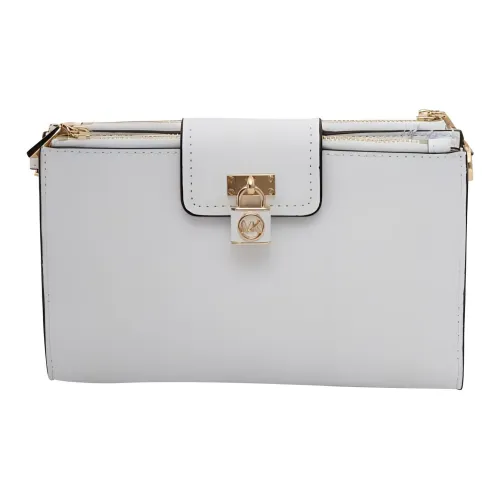 MICHAEL KORS MK Ruby Saffiano Leather Shoulder Bag Crossbody Bag Small Size Women's White
