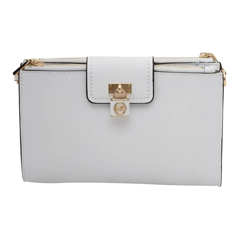 MICHAEL KORS MK Ruby Saffiano Leather Shoulder Bag, Crossbody Bag Trumpets Women's White-0