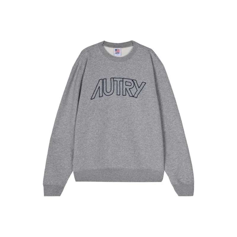 AUTRY Logo Embroidered Crewneck Sweatshirt-0