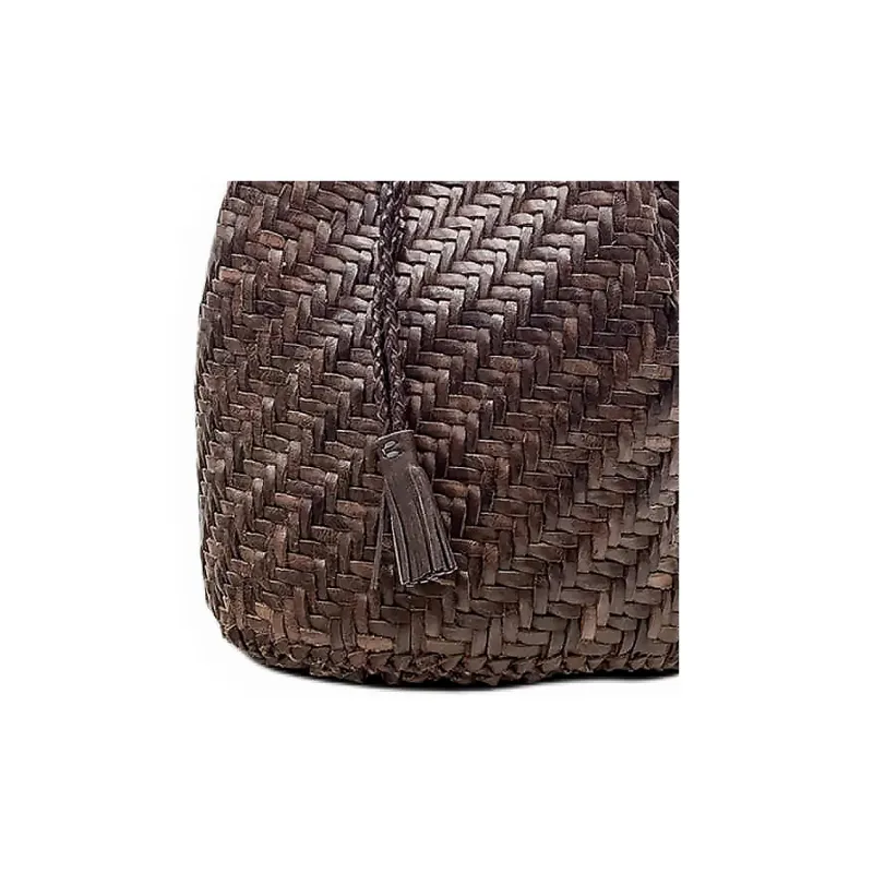 Dragon Diffusion Buffalo Calfskin Shoulder Bag, Crossbody Bag Regular Women's Gray-2