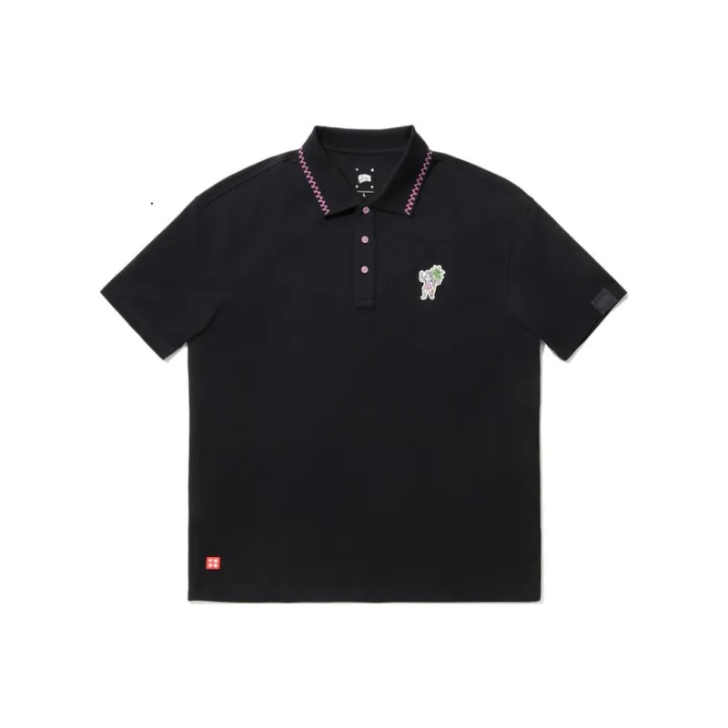 LiNing x BILLIONAIRE BOYS CLUB Polo Shirt Men's Black-0
