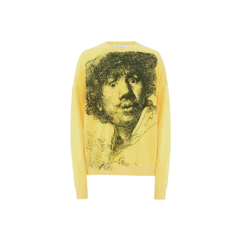 JW Anderson JW Anderson Rembrandt Sweaters Men Yellow-0