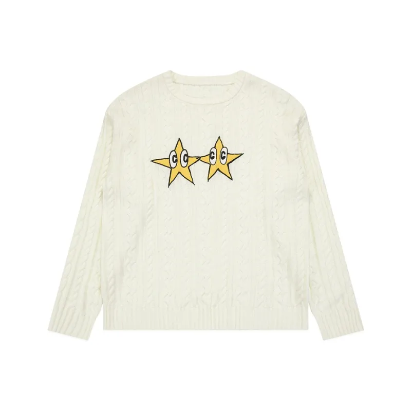 Crying Center Sweaters Unisex White-0