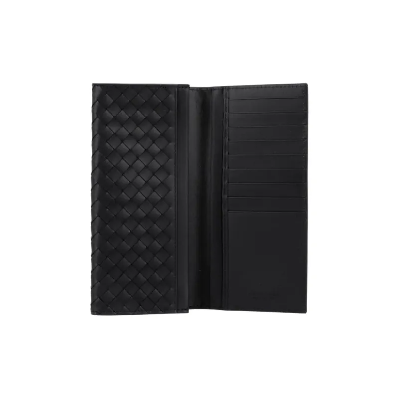 Bottega Veneta Cow Leather Wallet Unisex Black-3