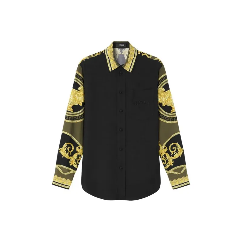 VERSACE Barocco Printed Button Up Shirt-0