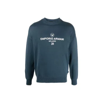 EMPORIO ARMANI Sweaters Men Blue