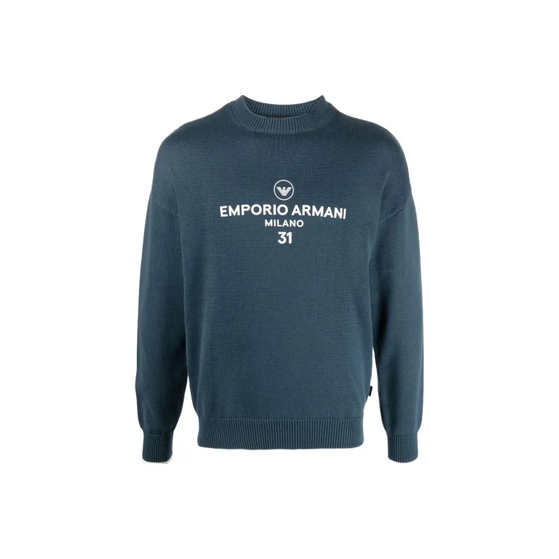 EMPORIO ARMANI Sweaters Men Blue-0