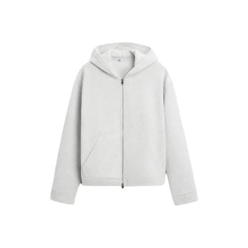 ZARA Sweatshirt Men's Zebra Print Gray