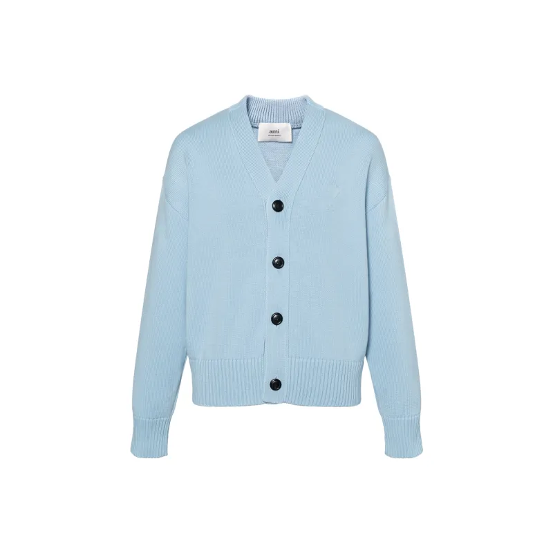 AMIPARIS Ami De Coeur Intarsia logo Cardigan-0