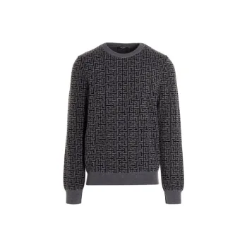 BALMAIN FW22 Sweater Men's Gray