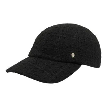 HELEN KAMINSKI Polyester, Acrylic Fiber, Recycled Polyester, Cotton Viscose Baseball Caps Unisex Black