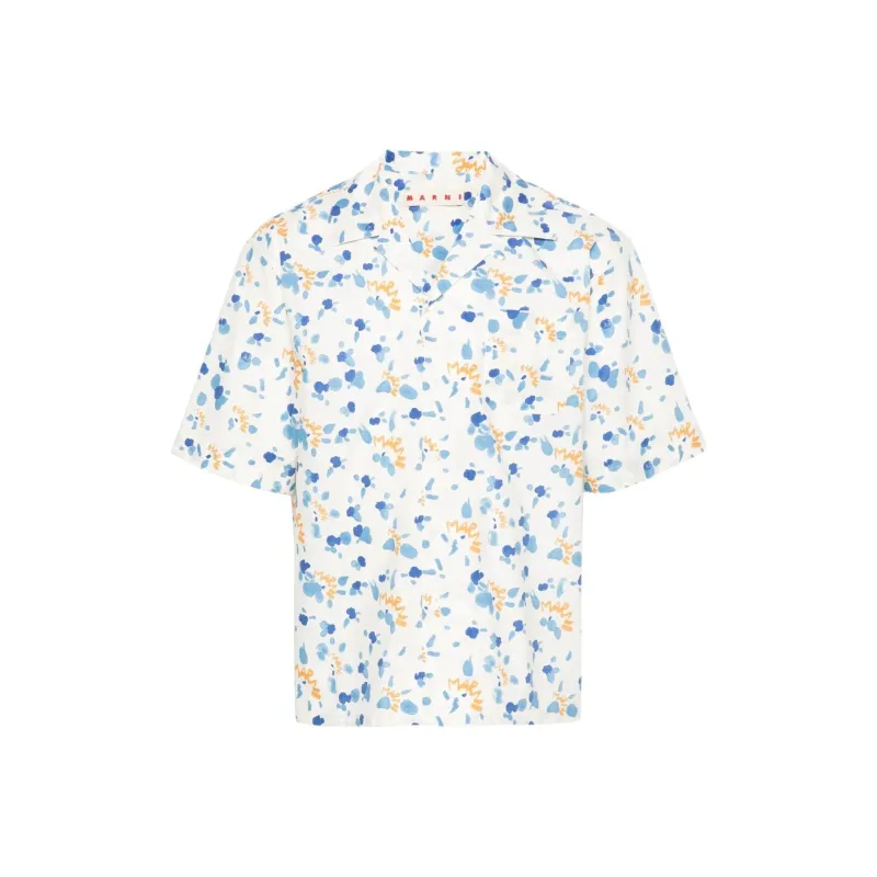 MARNI Graphic Printed Buttoned Shirt-0
