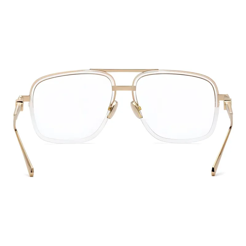 PHILIPP PLEIN   Irregular Shape Eyeglass Frames Men's Gold-1