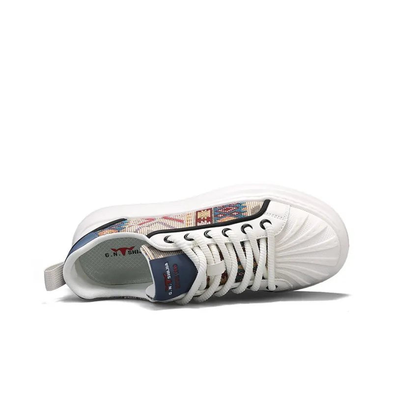 G.N.SHIJIA Slip Resistant, Abrasion Resistant, Breathable, Height Increasing Low Top Skateboard Shoes Men's-4