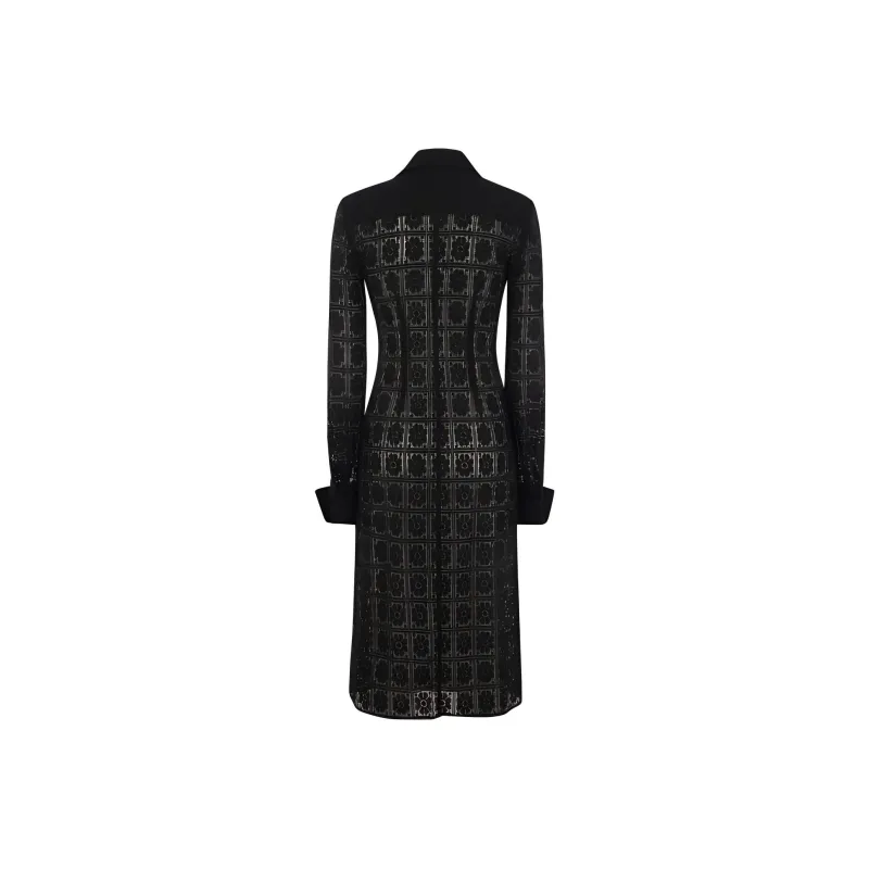SportMax Buttoned Long Sleeved Dress-1