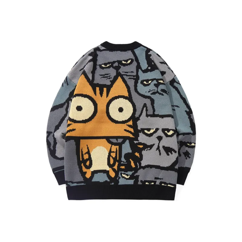 XXGOGO Sweaters Unisex Gray Blue-0