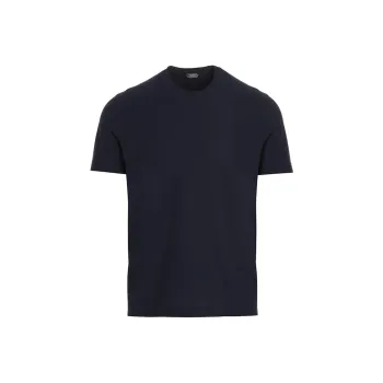 Zanone Short-Sleeved Straight-Hem Crewneck T-Shirt