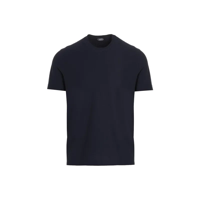 Zanone Short-Sleeved Straight-Hem Crewneck T-Shirt-0