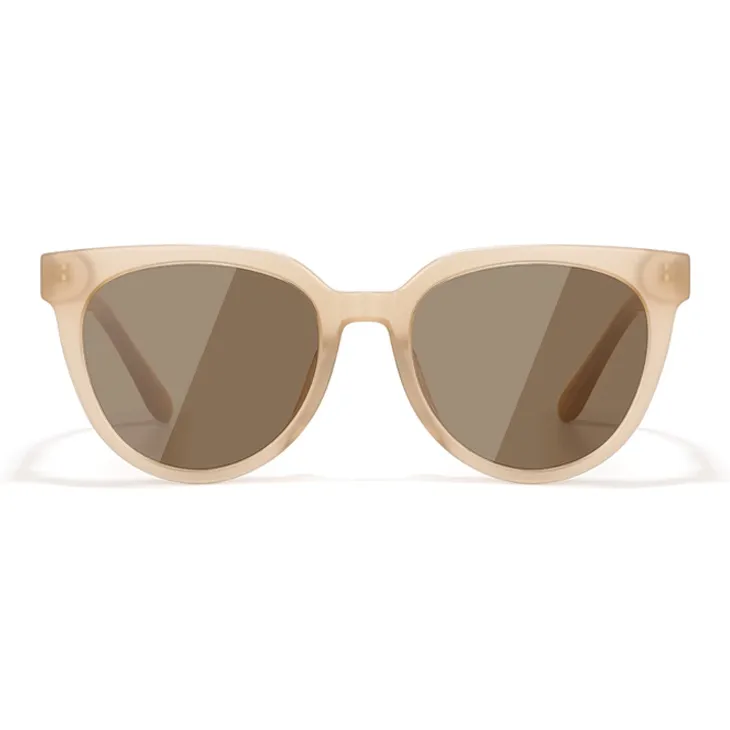 BERTHA Plate Frame Round Sunglasses Unisex Tea Brown, Yellow, Black-1
