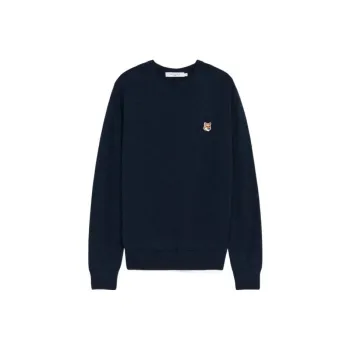 Maison Kitsune Sweaters Unisex Dark Blue