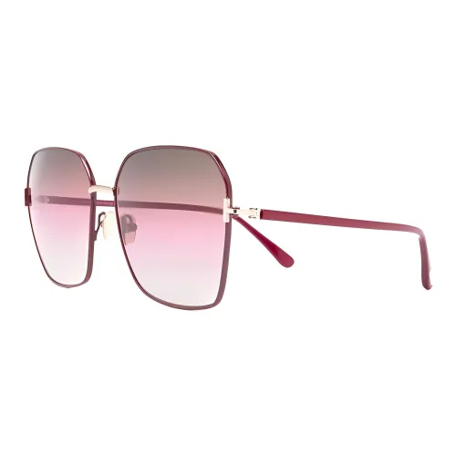 TOM FORD Acetate Irregular Shape Sunglasses Women
s Red