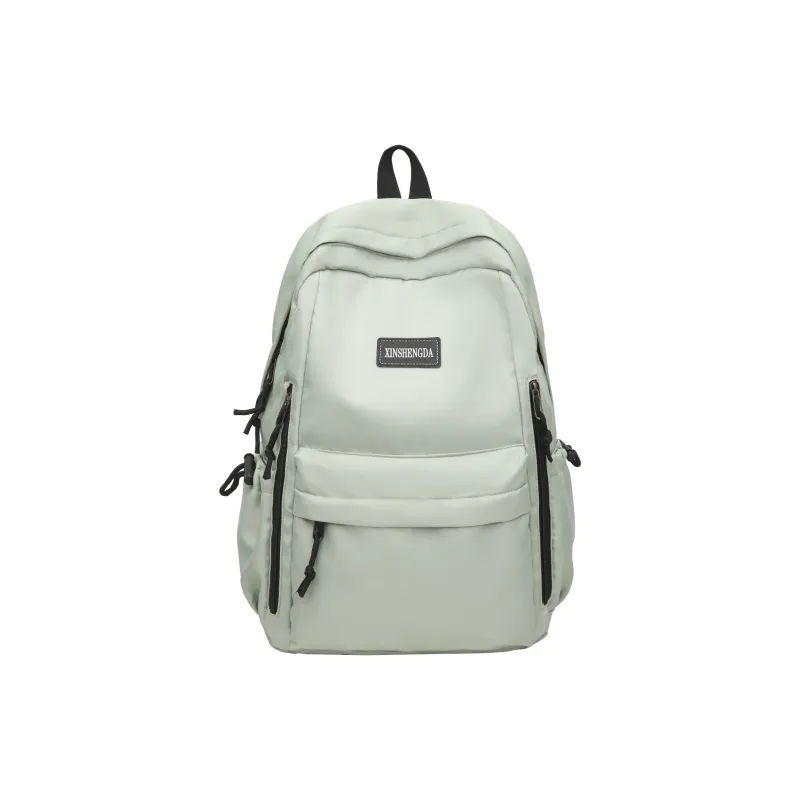 Single Warehouse Nylon Backpack Regular Unisex Black/Burgundy/Khaki/Light Green/Beige-22