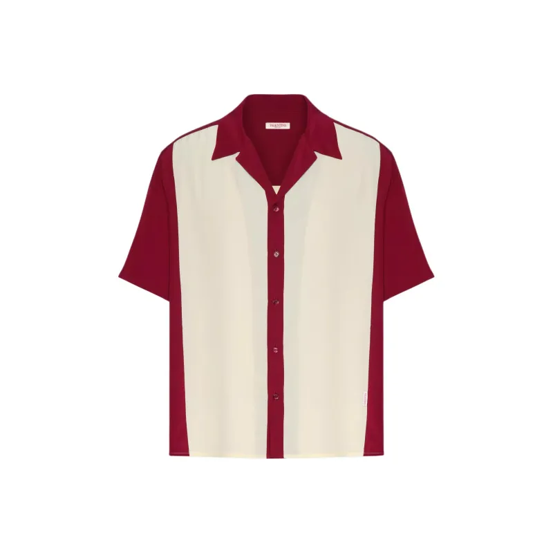 Valentino Shirts Men White Red-0
