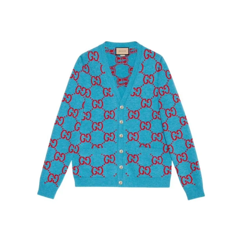 GUCCI Gg Intarsia knit Cardigan-0