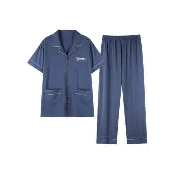 FENTENGCARE Pajama Set Men's Dodger Blue