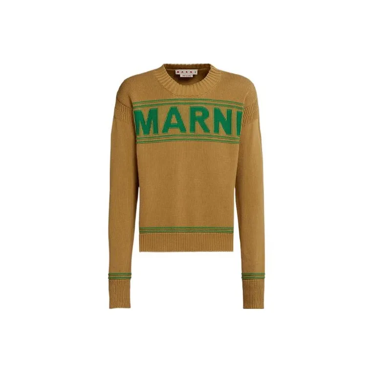 MARNI Logo Intarsia Knitted Jumper-0