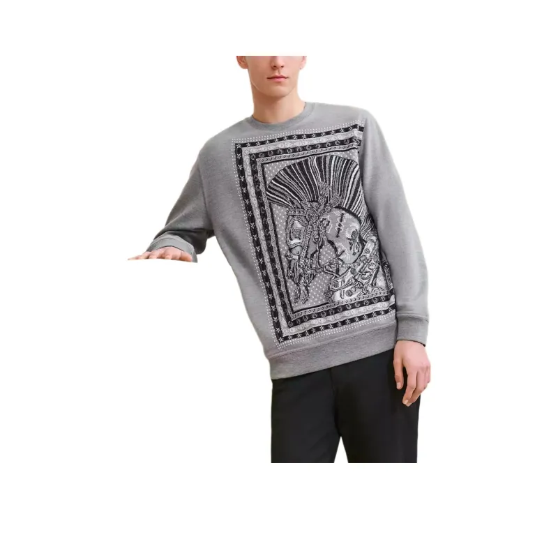 HERMES Sweaters Men Gray-0