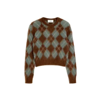 AMIPARIS Paris Argyle Knitted Jumper